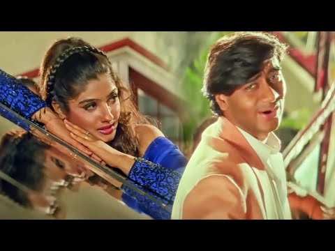 Kitna Haseen Chehra | Kumar Sanu | Dilwale 1994 Song | Ajay Devgan, Raveena Tandon