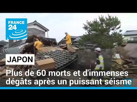 Japon : plus de 60 morts et d'immenses d&eacute;g&acirc;ts apr&egrave;s un puissant s&eacute;isme &bull; FRANCE 24