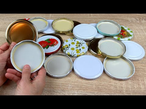 Amazing Recycle Ideas with Jar Lids