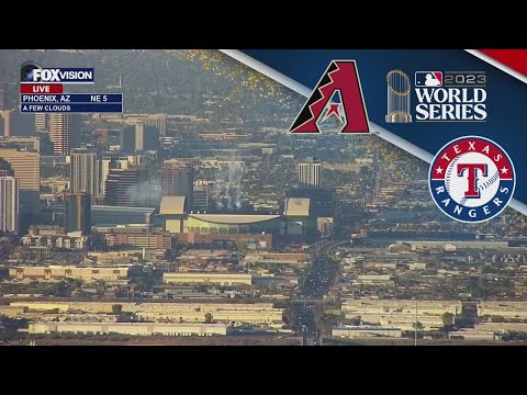 World Series 2023 game 3 flyover in Phoenix, Arizona