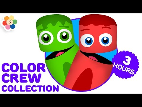 Color Crew Collection 3 Hours | Best Color Learning Videos for Kids | Teach Kids Colors | BabyFirst