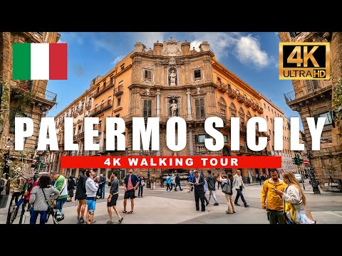 🇮🇹 Palermo, Sicily Walking Tour - Italy City Walk | 3 HOURS with Captions [4K HDR 60fps]