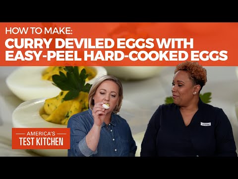 How to Make Curry Deviled Eggs with Easy-Peel Hard-Cooked Eggs