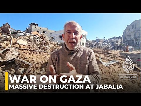 &lsquo;Massive destruction&rsquo; after Israeli attacks in Jabalia