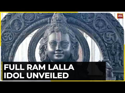 First Glimpse Of Lord Rama's Idol Revealed Ahead of Consecration Ceremony | Ram Mandir News