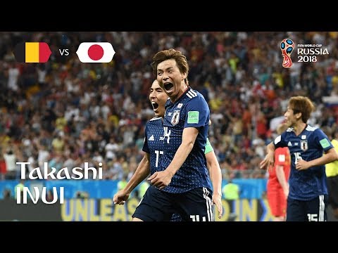 Takashi INUI Goal &ndash; Belgium v Japan &ndash; MATCH 54