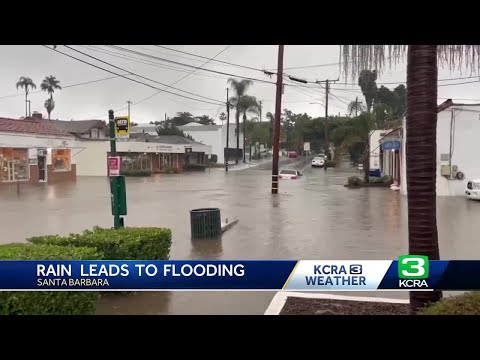 Southern California Flooding | Torrential rainfall floods roads in Ventura, Santa Barbara counties