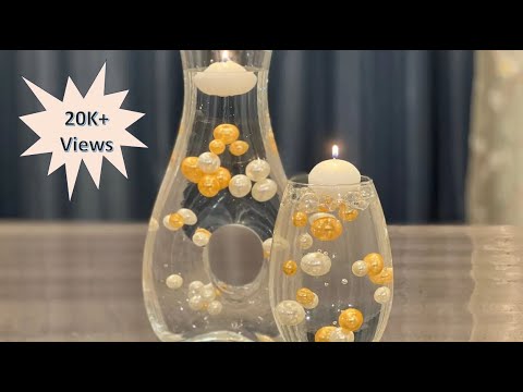 Gel beads EASY tabletop decor idea