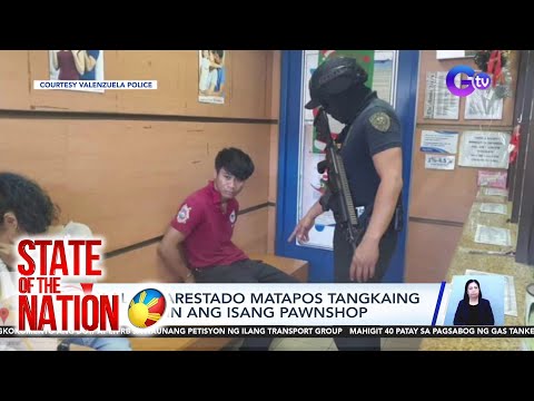 Lalaki, arestado matapos tangkaing holdapin ang isang pawnshop | SONA