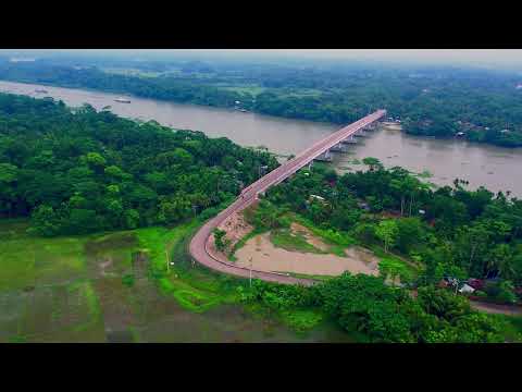 The beauty of village Bridge l Free 4k Drone Video l Free stock footage l Royality free video l