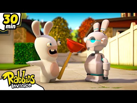 Compilation 30 min Undercover Rabbid | RABBIDS INVASION | New Episodes | Cartoon For Kids