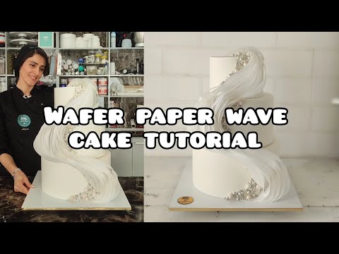 wafer paper wave Cake Tutorial 