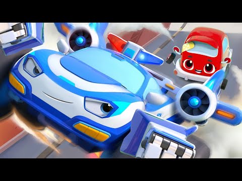 Police Car&rsquo;s Little Fan | Fire Truck, Ambulance | Monster Truck | Kids Songs | BabyBus