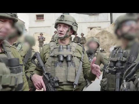 Exclusive: &quot;Israeli Army Chief Tours Intense Gaza Battle Sites | Updates on Israel-Hamas Conflict&quot;|