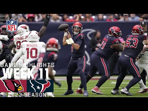 Arizona Cardinals vs. Houston Texans | 2023 Week 11 Game Highlights