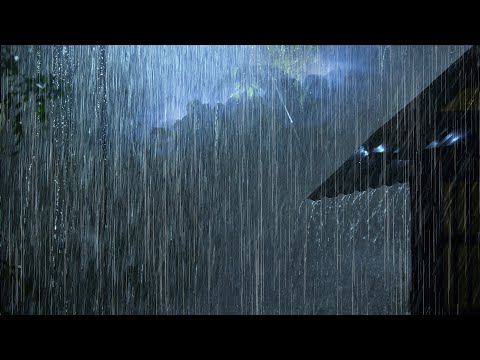 DEFEAT Insomnia in 3 MINUTES with Terrible Heavy Rain &amp; Powerful Thunder at Night | Rain for Sleep