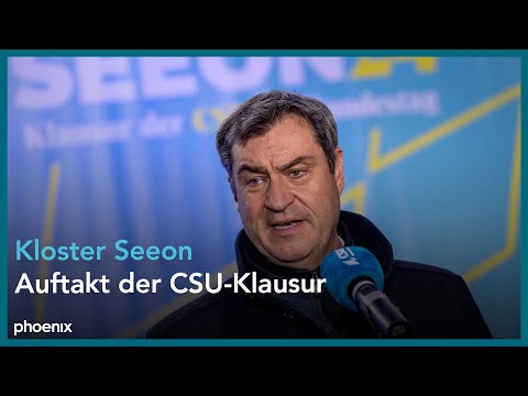 Seeon: Auftakt zur Klausurtagung der CSU-Landesgruppe u.a. mit Markus S&ouml;der und Alexander Dobrindt