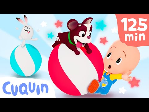 Beach balls! Learn the colors with Cuquin and Ghost | Educational videos for children