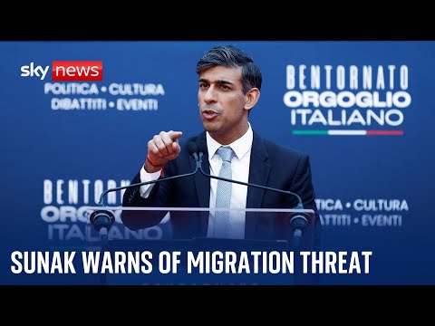 Sunak: Migration threatens to 'overwhelm' Europe