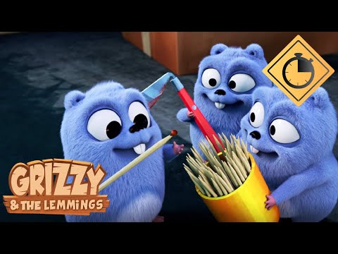 20 minutes of Grizzy &amp; the Lemmings 🐻🐹 Cartoon compilation #54 / Full episodes 230, 231, 232