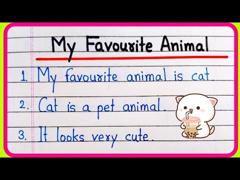 My Favourite Animal Cat Essay 10 Lines | My Favourite Animal Essay | Essay On My Favourite Animal