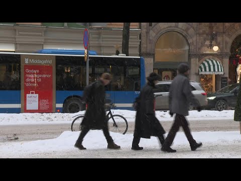 Snow in Stockholm as country sees record cold temperatures | AFP