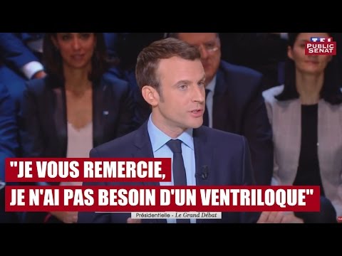 Macron &agrave; Le Pen : &laquo; je vous remercie, je n'ai pas besoin d'un ventriloque &raquo;