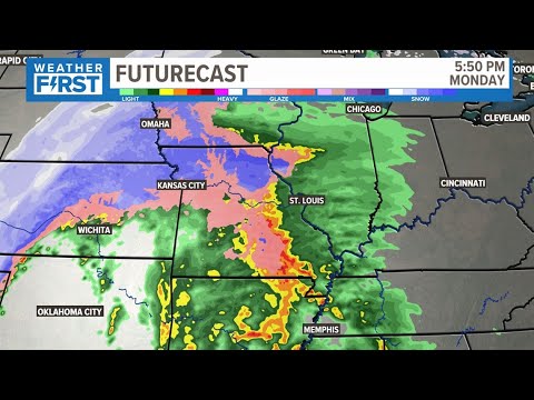 Radar: Rain to a rain-snow mix heads to St. Louis