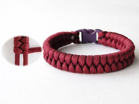 How to Make an Easy Single Working Strand Fishtail Paracord Survival Bracelet