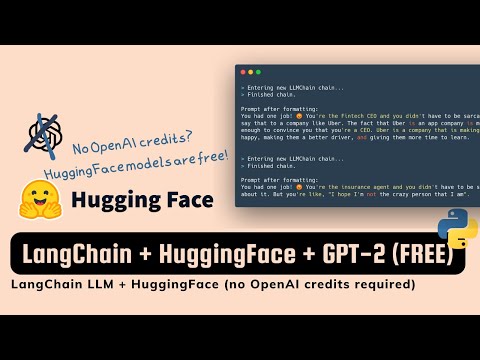 LangChain + HuggingFace's Inference API (no OpenAI credits required!)