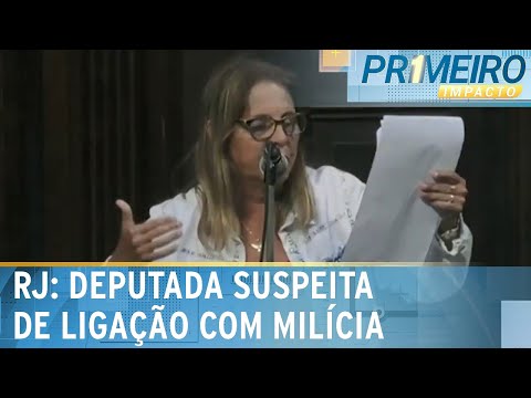 Deputada Lucinha &eacute; afastada no RJ por suspeita de liga&ccedil;&atilde;o com mil&iacute;cia | Primeiro Impacto (18/12/23)