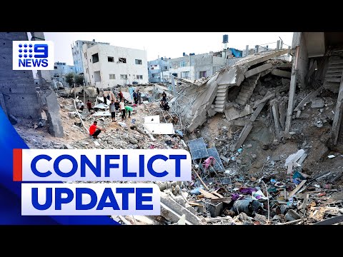 Israel says no limit on aid deliveries as starvation concerns grow in Gaza | 9 News Australia