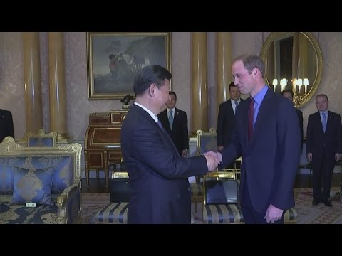 Prince William meets China's President Xi Jinping