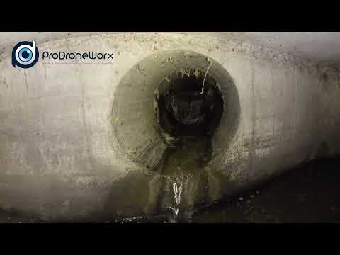 Visual inspection and survey of a culvert using a confined space drone and laser scanner