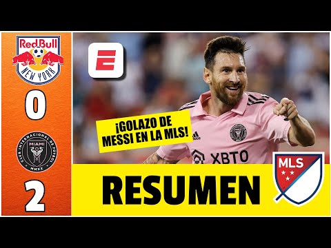 GOLAZO DE MESSI. El INTER MIAMI venci&oacute; por 2-0 vs New York Red Bulls y levanta cabeza en la MLS