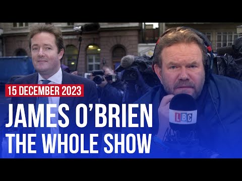 Breaking: Piers Morgan knew about phone hacking | James O&rsquo;Brien - The Whole Show