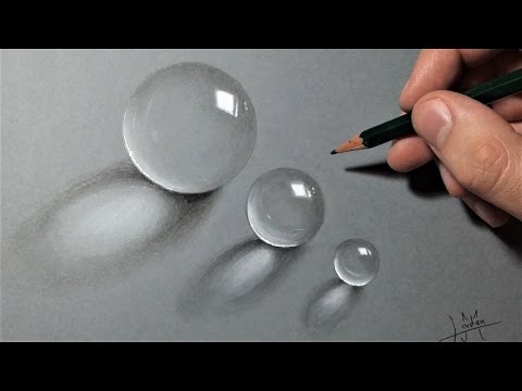 How to draw transparent balls Realistic [Tutorial]