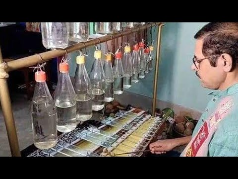 Glass bottle musical instrument and glass instrument song (Ek pardesi mera dil le gaya)