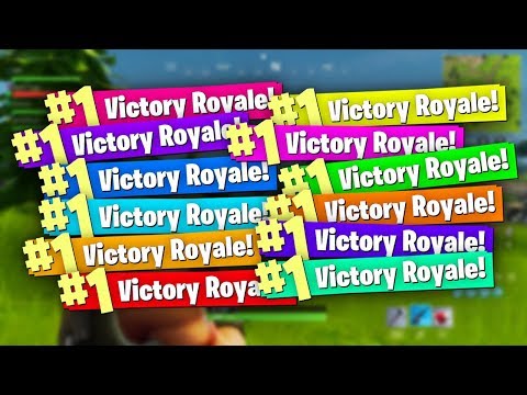 Winning 12 GAMES of FORTNITE IN A ROW!