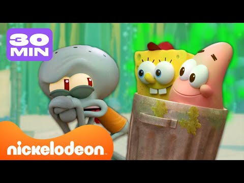 Bob Esponja | 30 MINUTO dos Momentos mais Engra&ccedil;ados dos NOVOS Epis&oacute;dios de Kamp Koral | Nickelodeon