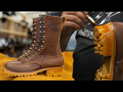 How Its Made - Bison Leather Work Boots | JK Boots