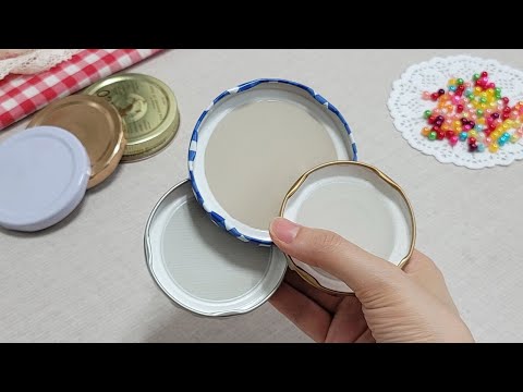 I made a Useful and Easy Idea and SELL them all! Super Genius recycling Idea with Jar lids