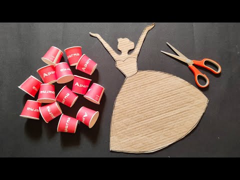 Unique Doll Wall Hanging Craft Using Paper Cups | Best Out Of Waste | Home Decoration Ideas