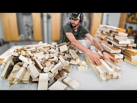 Table furniture made from waste wood CHEST'ER woodworking