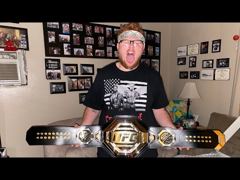 UFC Legacy Championship Belt UNBOXING