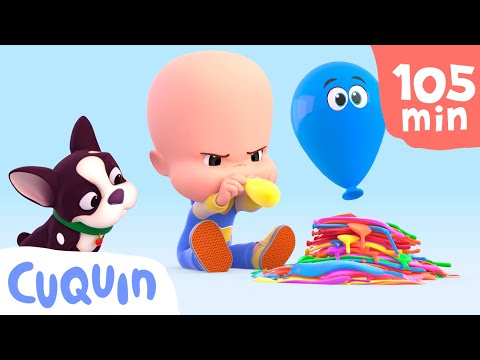 Cuquin's Balloons: learn colors and more 🎈| videos &amp; cartoons for babies