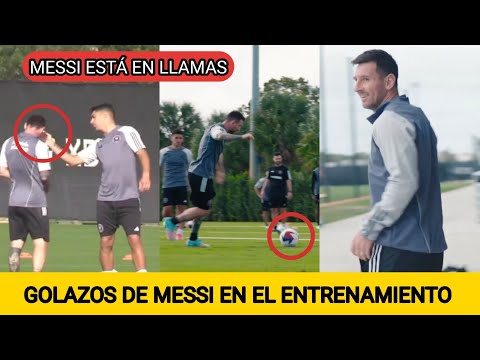 PRIMEROS GOLAZOS DE MESSI EN LOS ENTRENAMIENTO CON EL INTER MIAMI