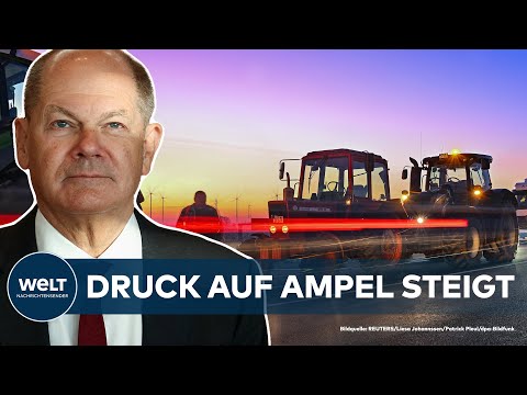 KANZLER IN COTTBUS: Trotz Streiks und Blockaden - Wie Olaf Scholz bei Bahn und Bauern punkten will