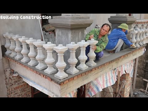 Prefabricated Handrail Installation Technique - How To Install Porch Balustrades Correctly