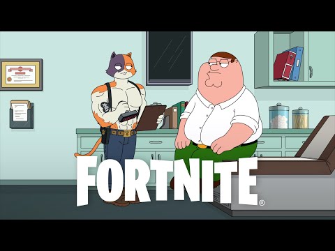 Peter Griffin demande des conseils de muscu &agrave; Miaouscl&eacute; | Court-m&eacute;trage hybride de Fortnite